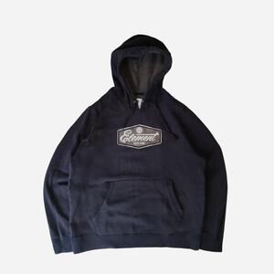 Element navy blue hoodie with fully embroidered logo